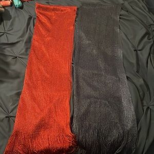 2 women’s shawls - 1 Red and 1 Blue women’s shawl /wrap NWOT 2 for $40